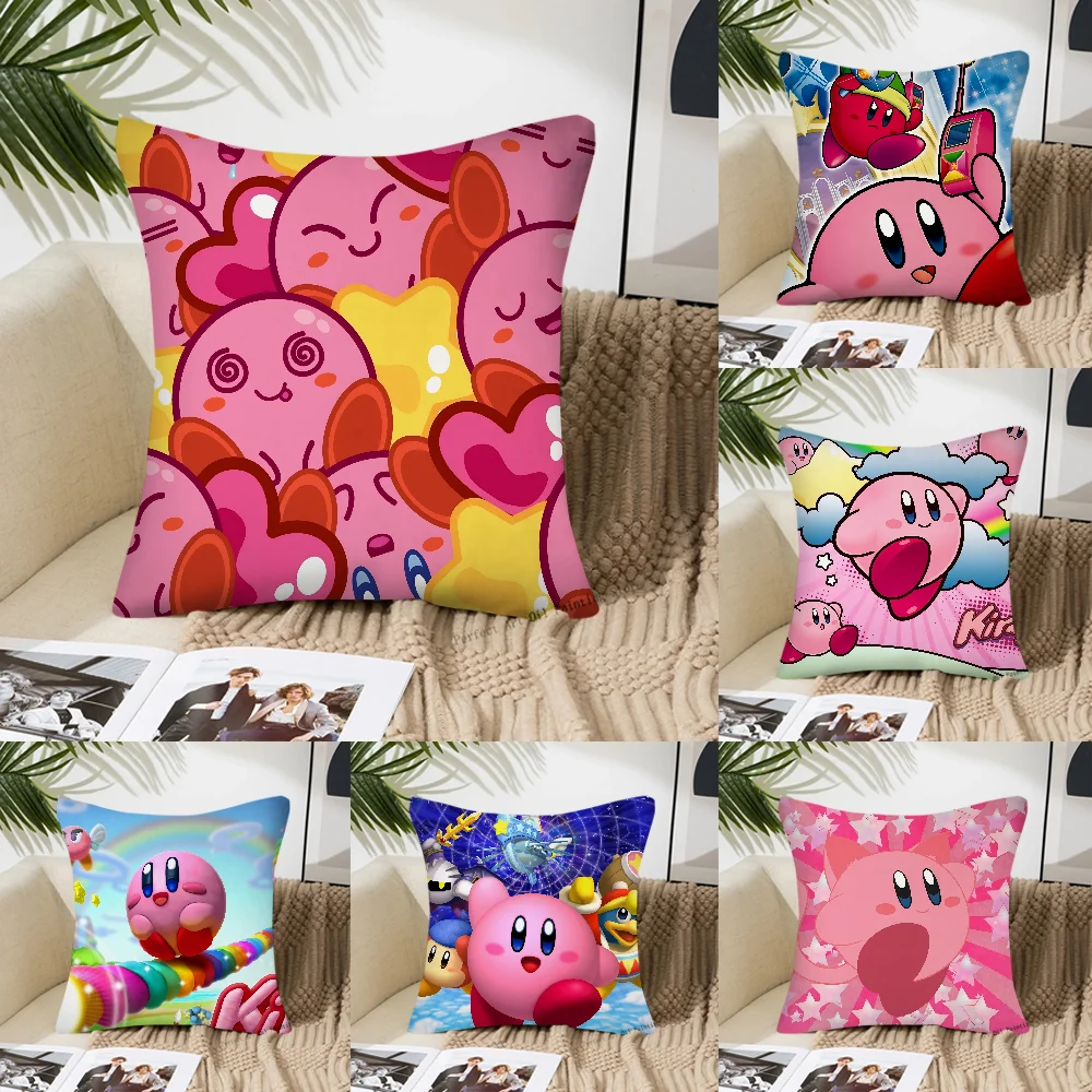 Cute Pillow Case Square Pillow Bedroom Sofa Leisure Comfort Cushion Car Living Room Home Decoration K-Kirby-y