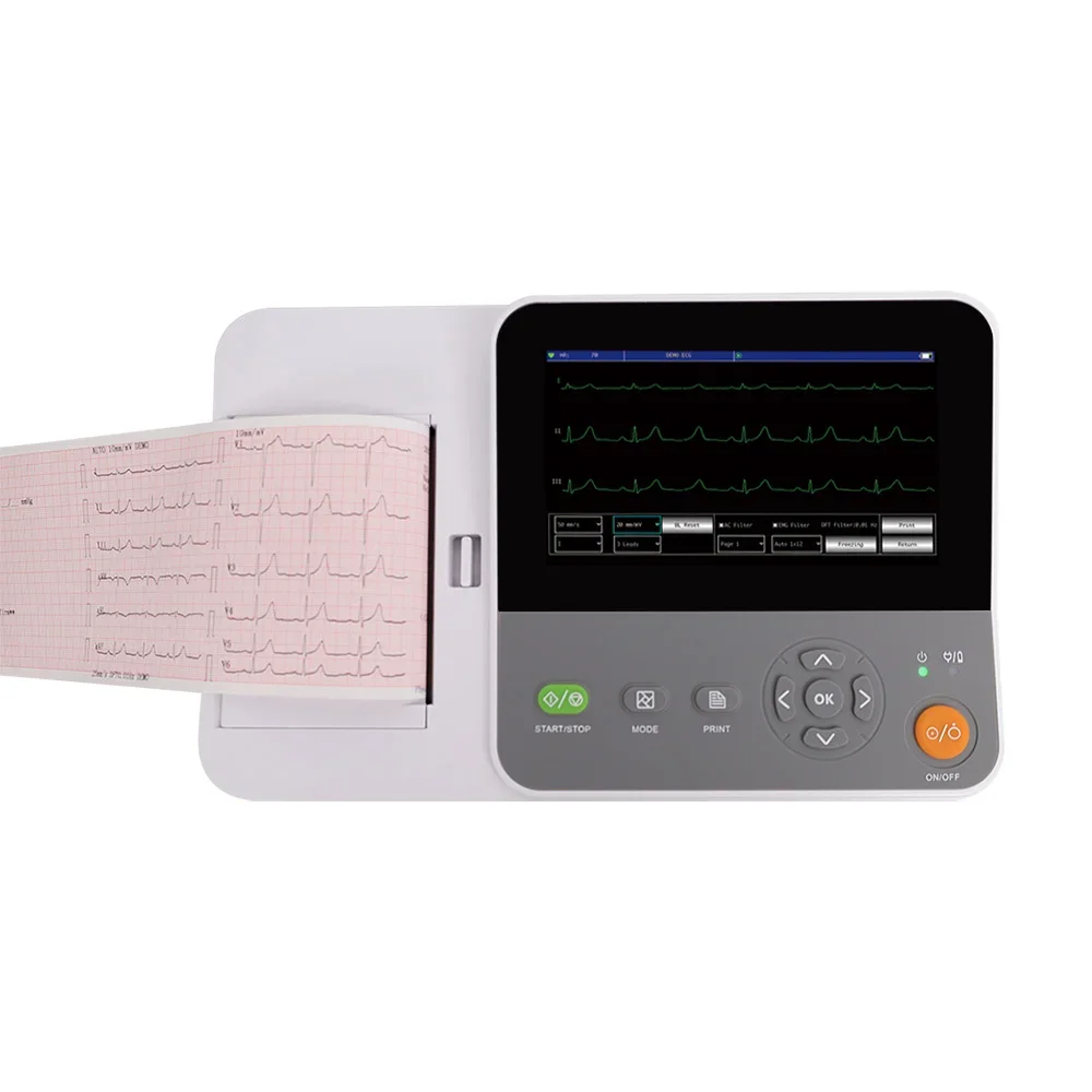 CONTEC E6 new product 6 Channel 12 lead electrocardiograma digital