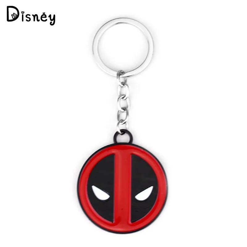 Marvel Superhero Deadpool Keychain The Avengers Deadpool Mask Metal Enamel Fashion Pendant Keyring Charm Jewelry Accessories