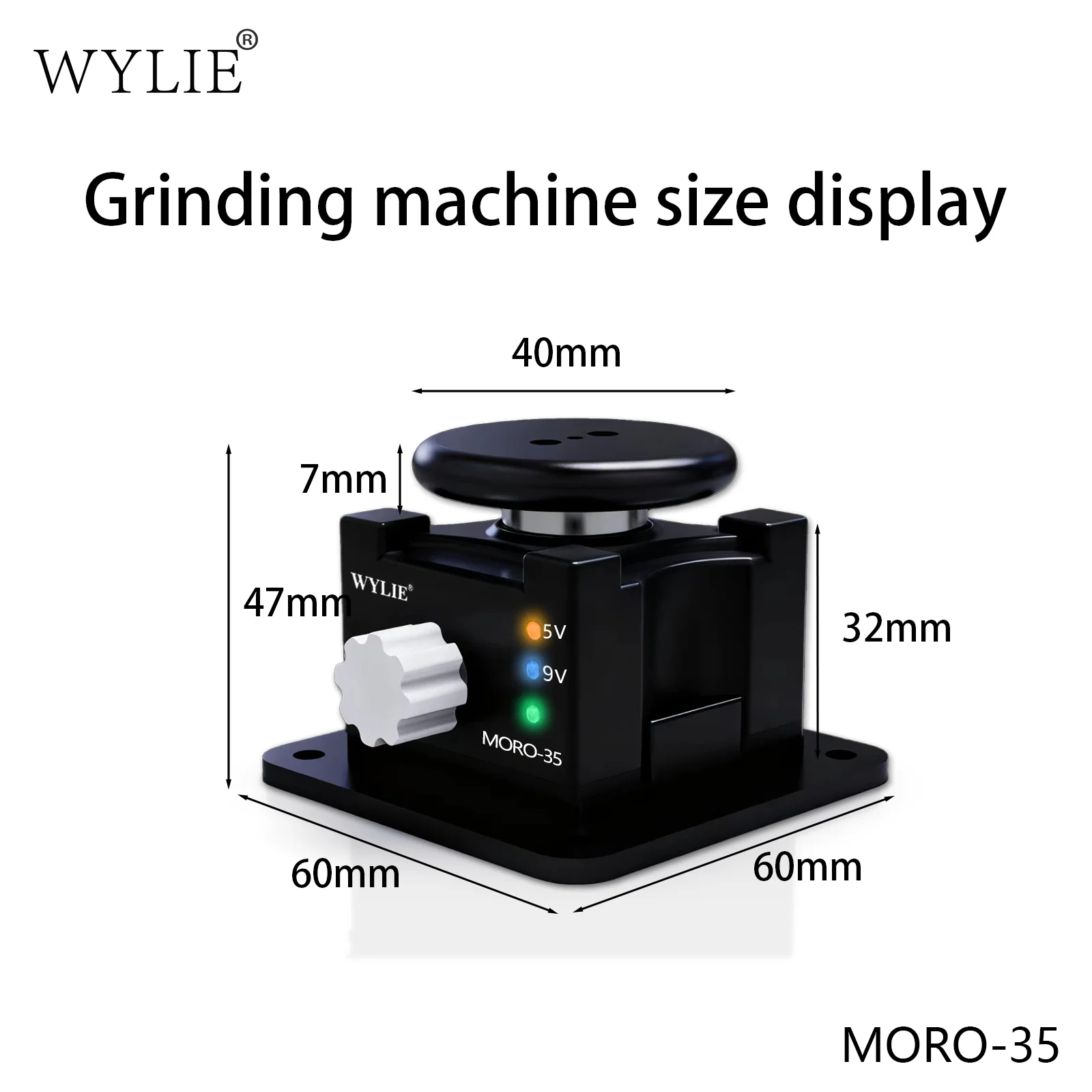 WYLIE MORO-35 Disc Polishing Grinding Machine for Tweezers Blades Test Probes Repair Tools Metal Wood Plastic Jade Grinding Tool