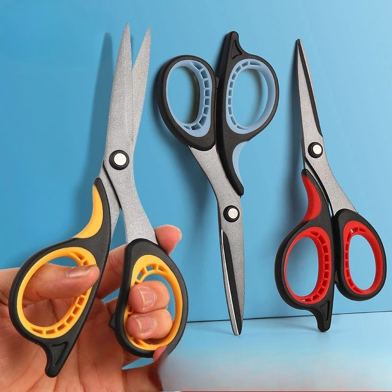 1 قطعة مقص تفلون المغلفة مقصات خالية من الصدأ مثالية لمهام المطبخ مقص قبضة مريحة #1