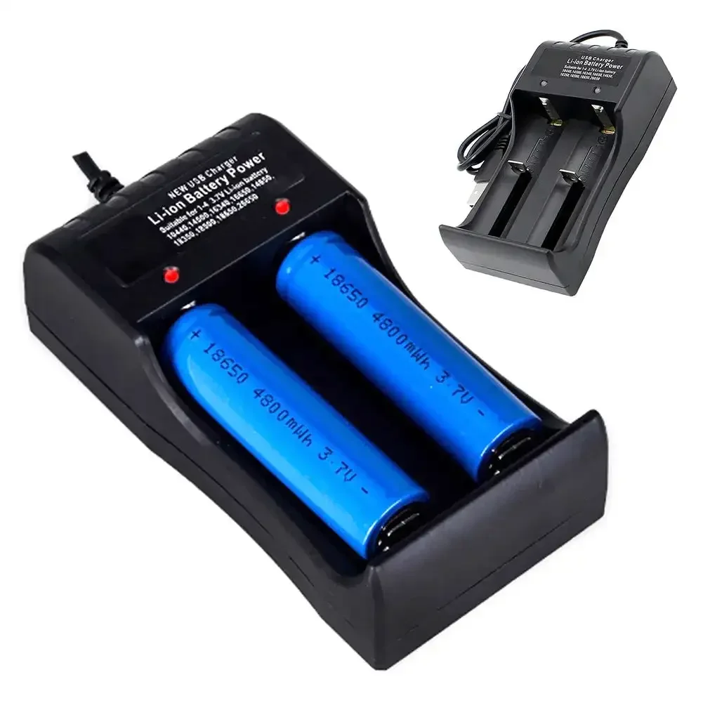 1/2/3 Slots Dual 18650 Chargers Lithium Battery Charger for 18650 14650 Charging 4.2 / 3.7 V Rechargeable Battery Chargers