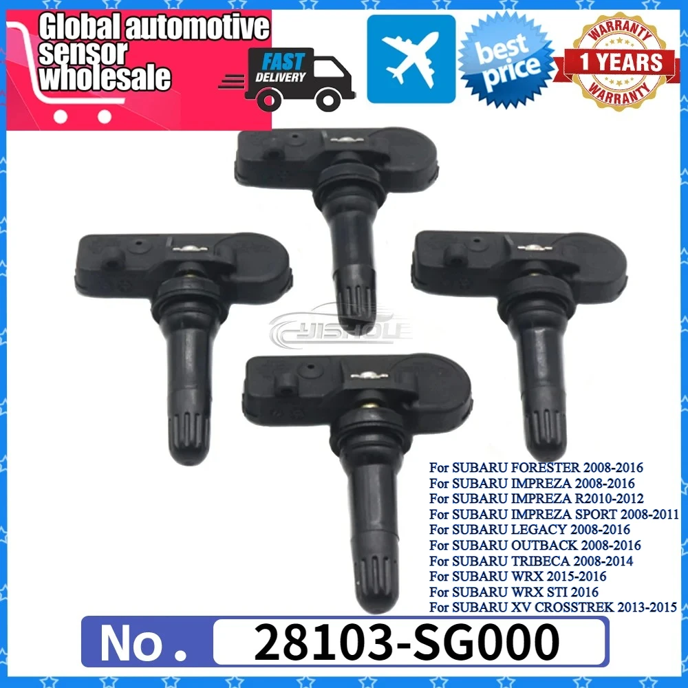 315 МГц 28103-SG000 автомобильный новый датчик давления в шинах TPMS для SUBARU FORESTER IMPREZA LEGACY OUTBACK TRIBECA WRX XV 2008-2016
