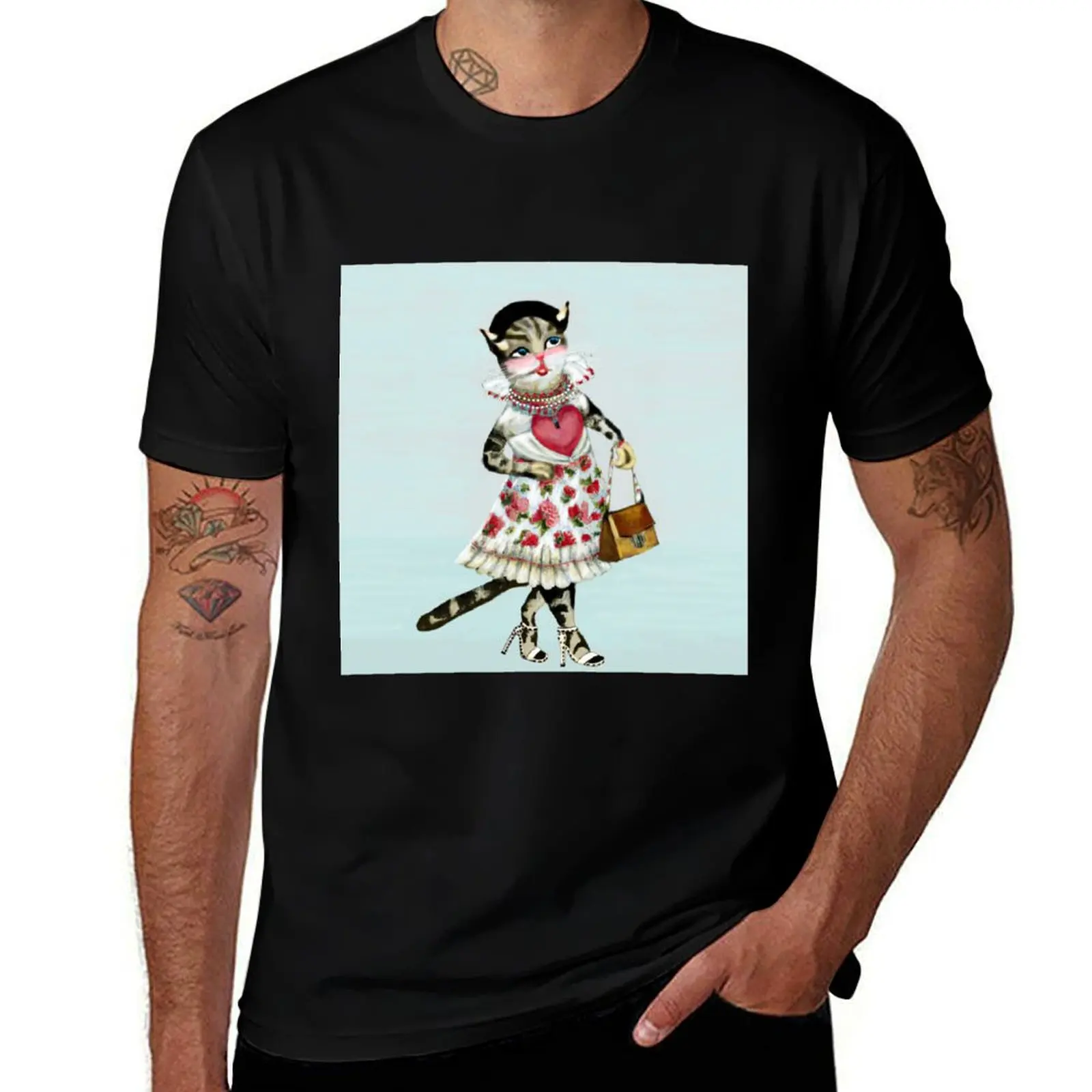 Fashionable Bengal Cat T-Shirt Christmas Theme Tee Top T-Shirt