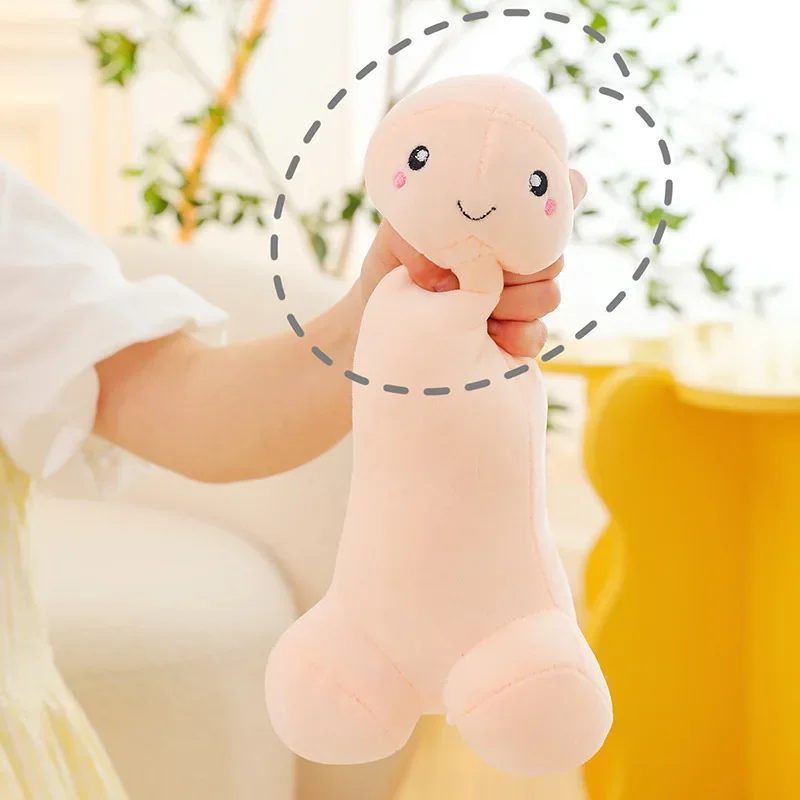 105cm Big Size Trick Penis Plush Kawaii Soft Simulation Dick Plushie Real-life Penis Pillow Sexy Hugging Pillow Girlfriend Gifts