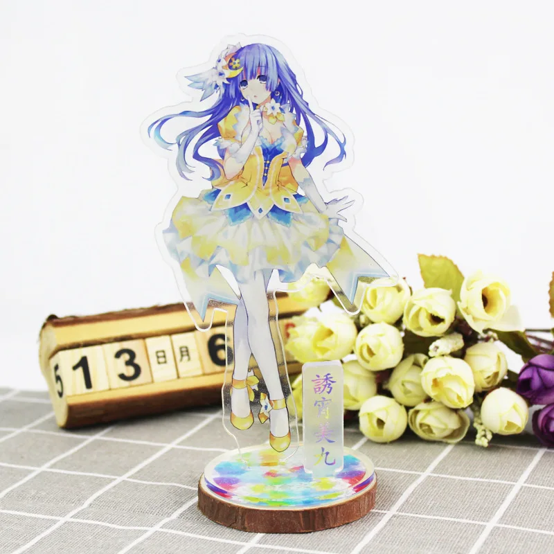 Anime Date A Live Figuur Acryl Stand Tokisaki. Kurumi Standbeeld Yatogami Karakters Ornament Accessoires Collectie Speelgoed Geschenken