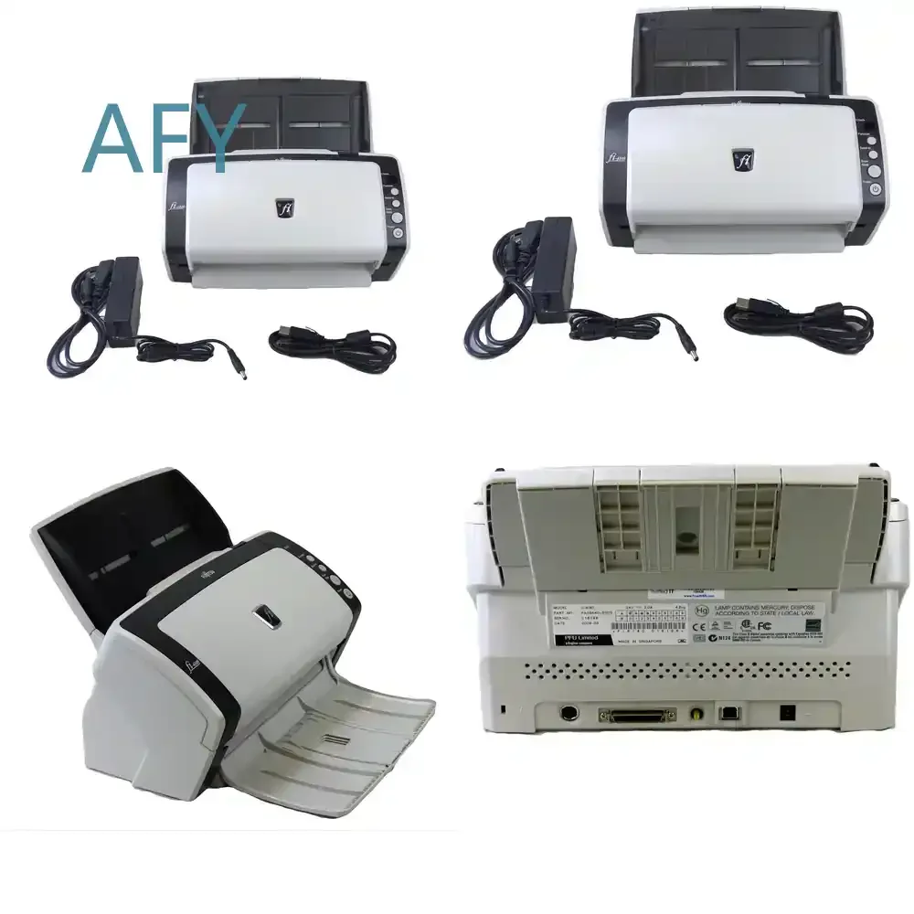 Fi-6140 CCD Document Scanner for USB Interface A4 Paper Size 30 SPM High Speed Scanning for Office Home Business Portable