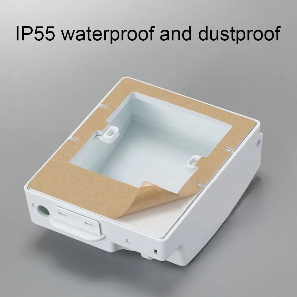 Outdoor Wall-mounted Protection Lockable 86 Type Switch Case Socket Cover Protective Shield Waterproof Dustproof Box