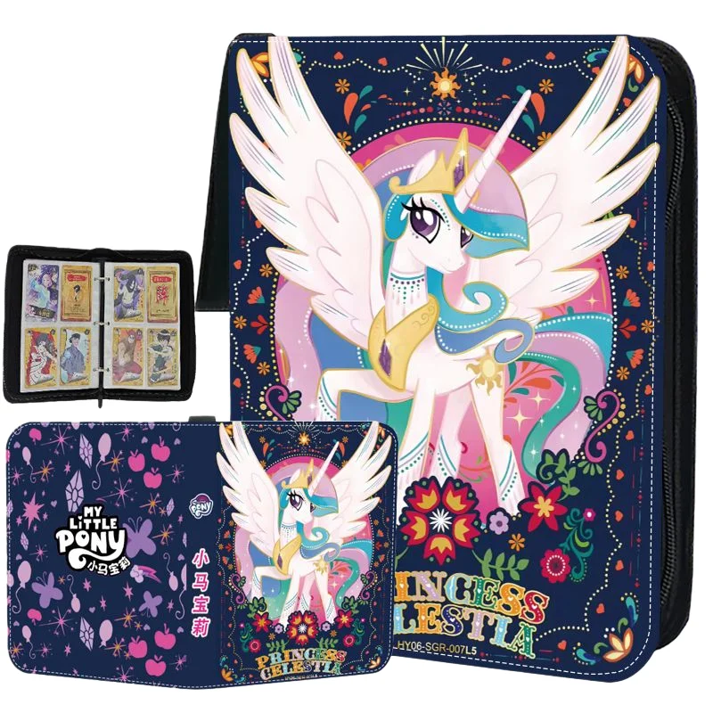 

Новая коллекция карт My Little Pony, хобби, игра, карточная книга, переплет, аниме, мультяшный держатель для визитных карточек, детские модные игрушки, подарки