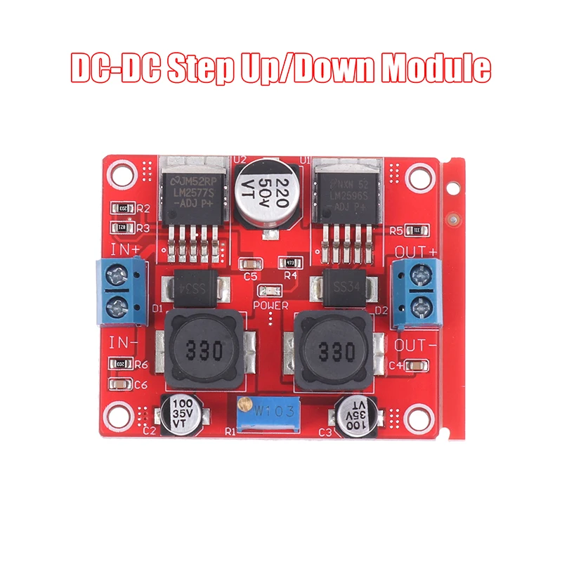 

DC-DC Automatic Voltage Adapter LM2577S To LM2596S Dual-chip Automatic Converter Converter Step Up/Down Module