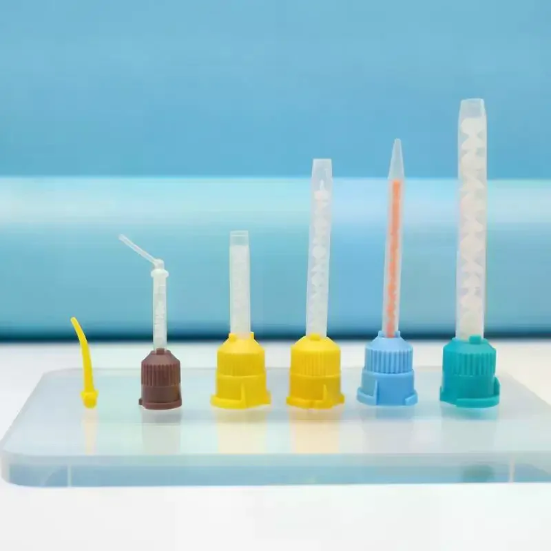 1:1 Disposable Dental Mixing Heads 1 Set Silicone Rubber Impression Mixing Tips for Dental Lab Use