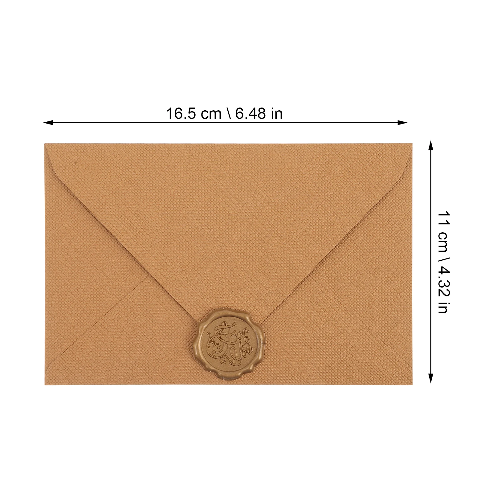 

6Sets Retro Envelope Kit Vintage Packing Envelopes for Invitation Wedding Cards Party Supplies Lightweight Storage Durability