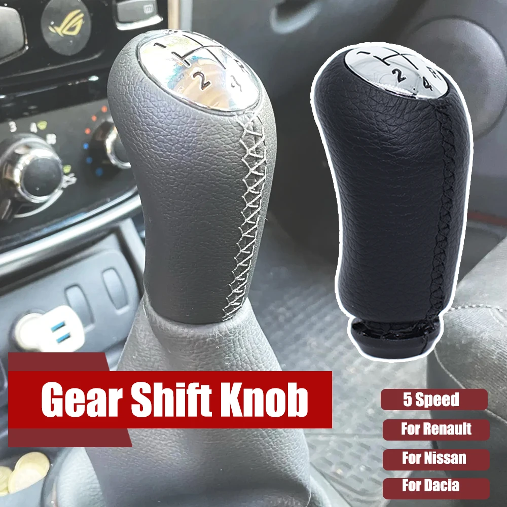 Matte MT Gear Shift Knob For Dacia Sandero MK1 Megane 2 MK2 Clio III MK3 Sandero Shifter Stick Headball Pen Ball Arm Black Gray