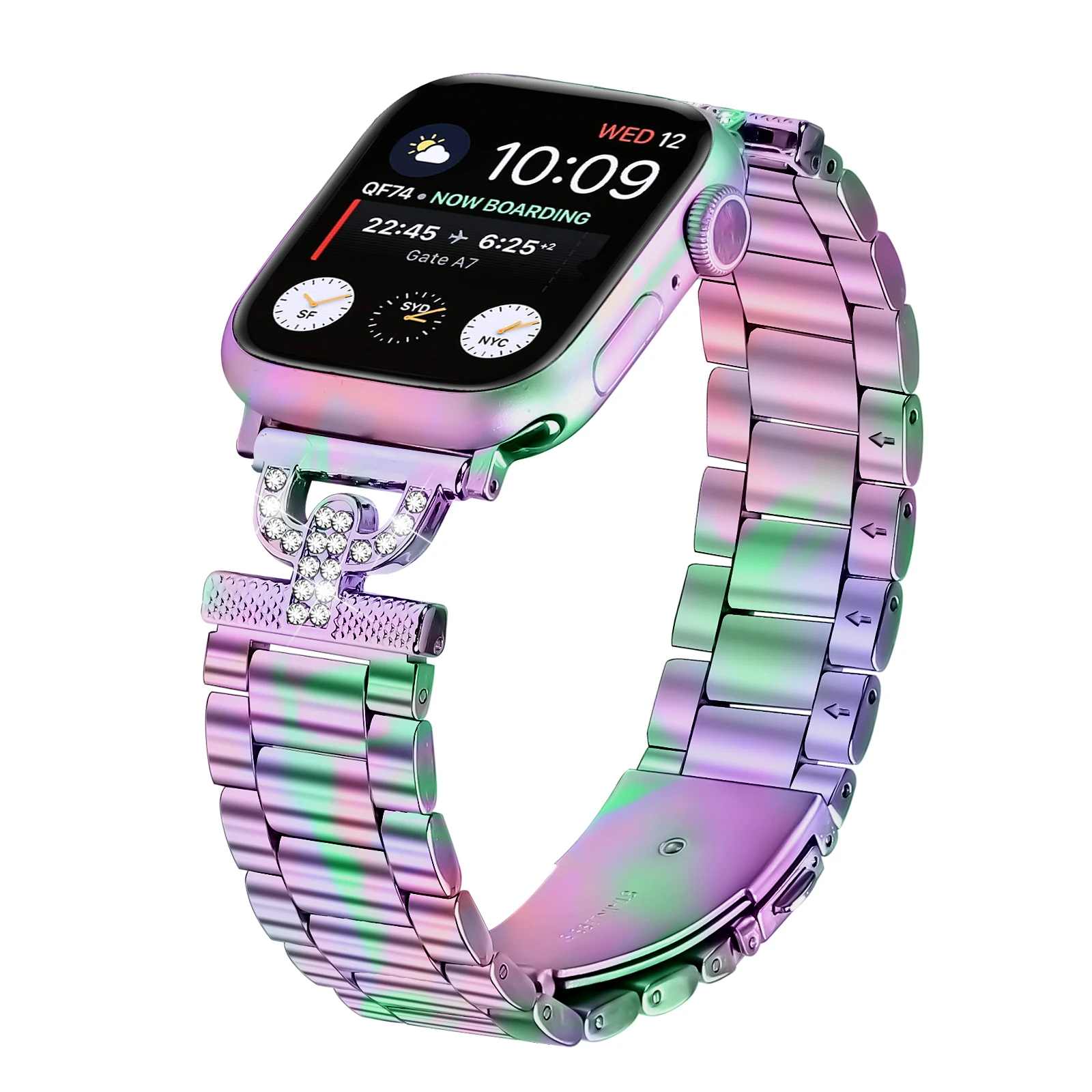 Нержавеющая сталь для Apple Watch Ремешок 49 мм 45 мм 41 мм 44 мм 40 мм 42 мм 46 мм Металлический ремешок iWatch Ultra Series 9 10 5 SE 6 7 8 Браслет