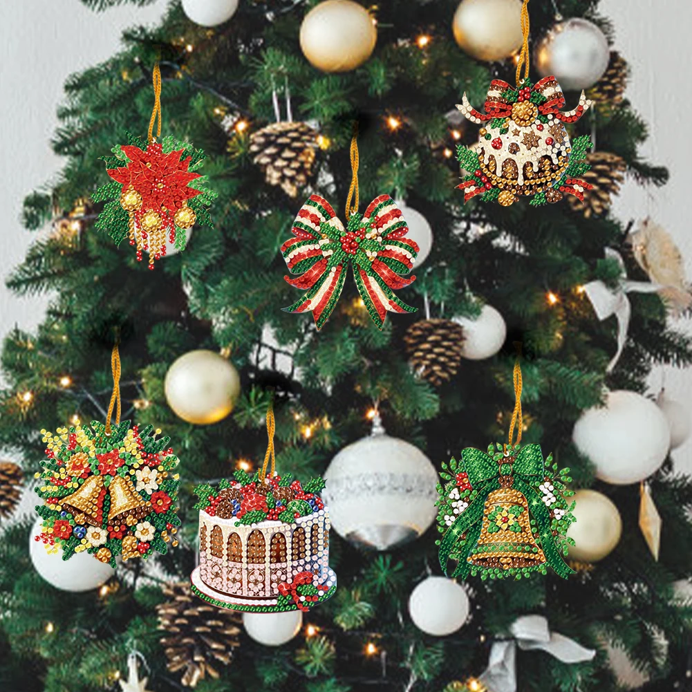 6pcs Xmas Theme 2D/Flat DIY Di - Xmas Resin Art ulasan dan harga