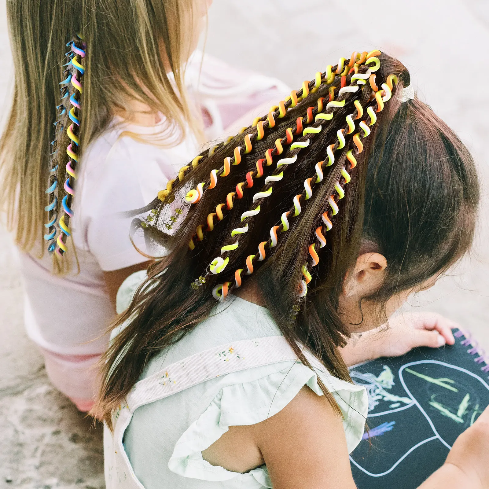 42Pcs Vibrant Hair Braider Tools Hair Style Tools Spiral Elastic Twisted Styling Bands All Types Curly