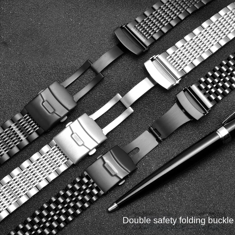 For 1853 Tissot T116 Special T116617A steel strap 22ｍｍ Stainless Steel strap bracelet t116 617a Black Knight men metal watchband