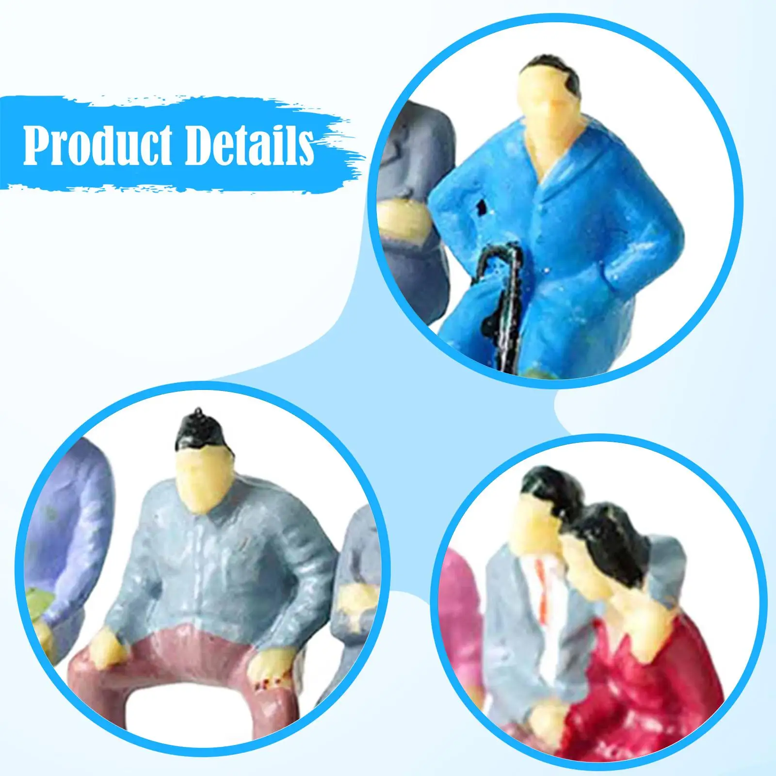 14 Hand-Painted Figurines, Miniature Figurines for Scenery And Role-Playing Games, Figurines for Dioramas And Indoor Dollhouses