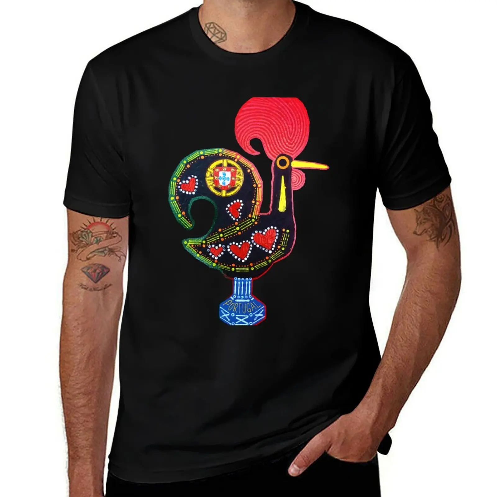 

Galo de Flag T-Shirt man t shirt heavy cotton cotton t shirt man