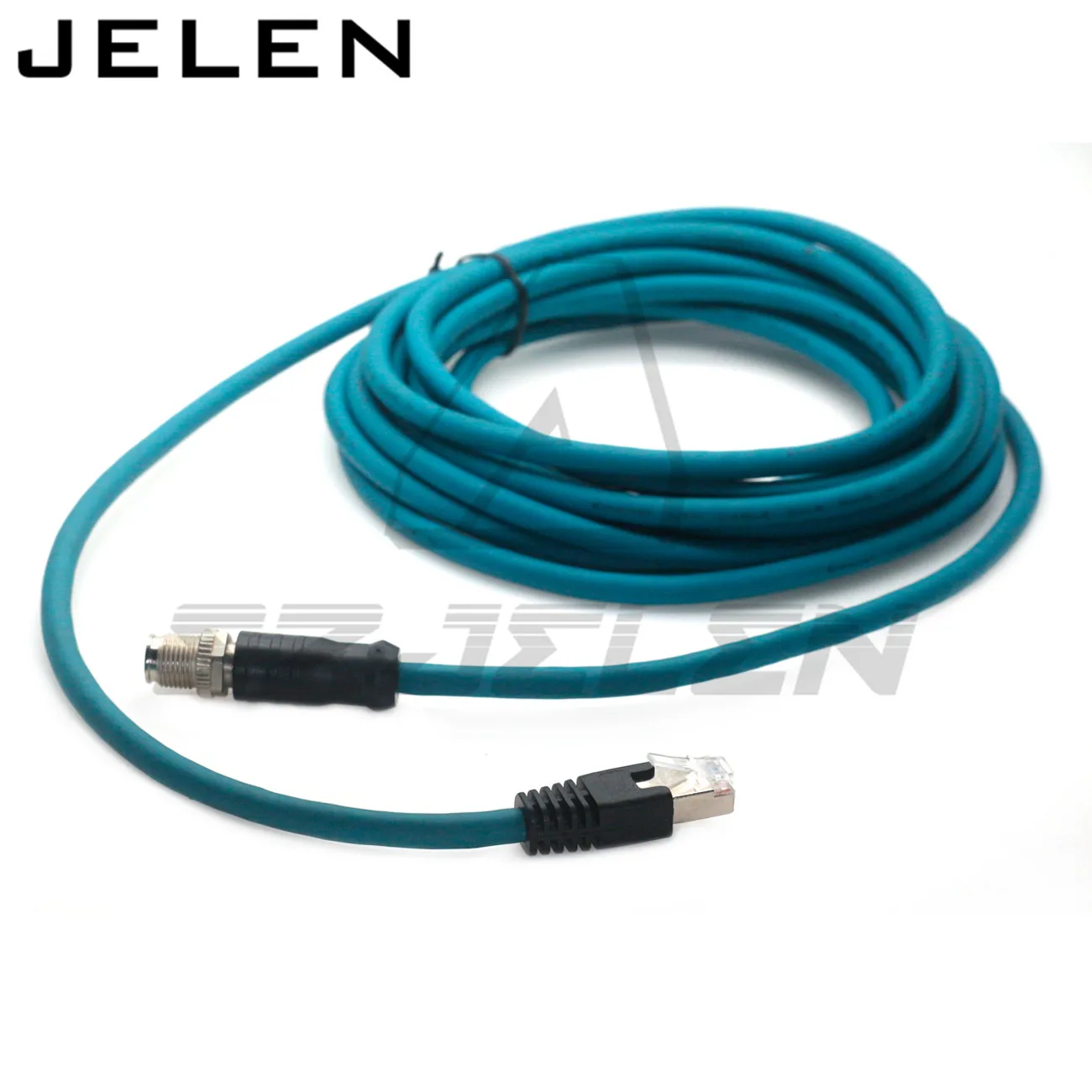 

M12-X-8 Pin to RJ45 Connector Cable IP67 24 AWG Industrial Ethernet Cable Type X for Cognex Cable Signal Transmission Line