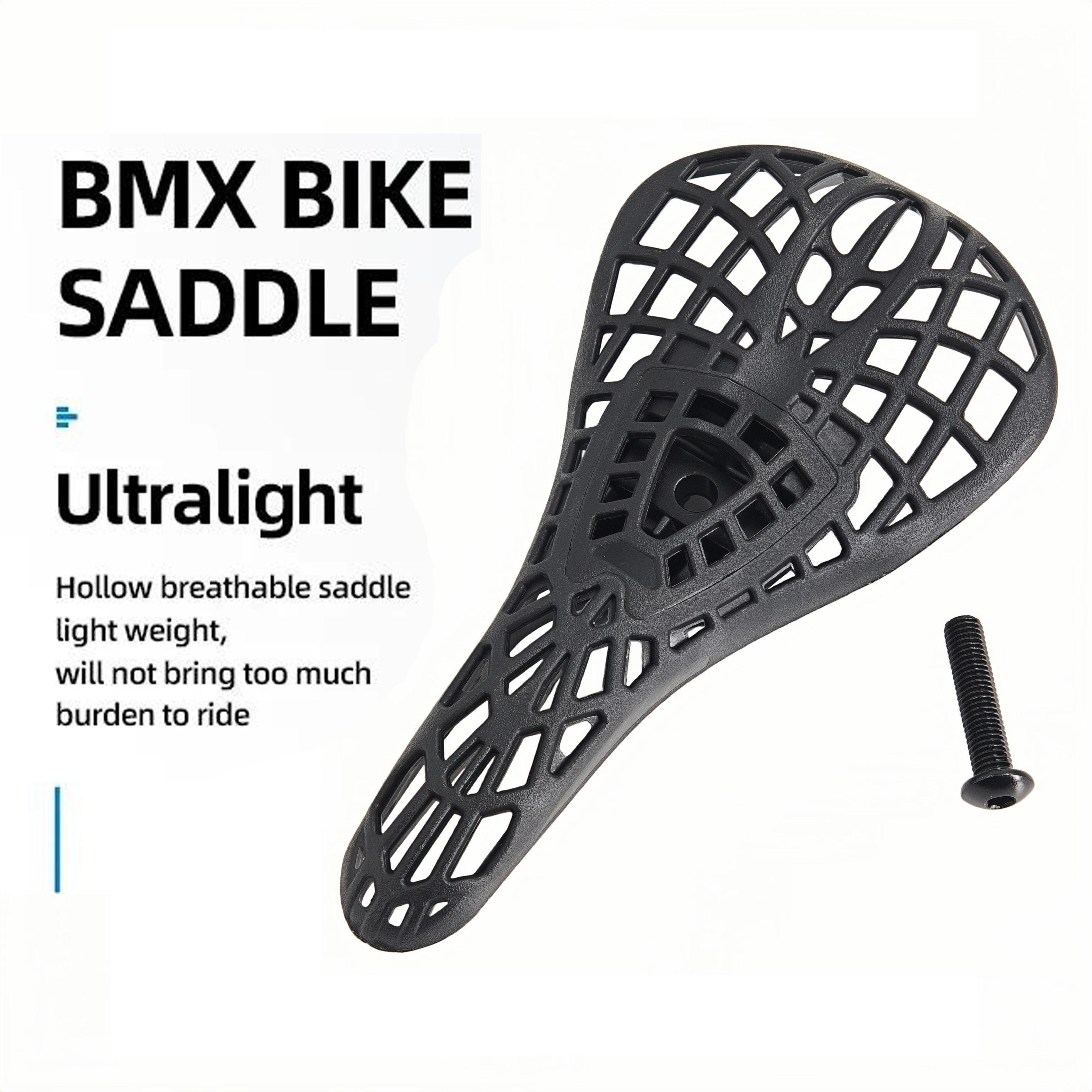 Asiento de BMX con tija de sillín para ciclismo urbano, freestyle, trial, carreras de BMX, dirt jump y bicicleta freestyle, accesorio de repuesto.