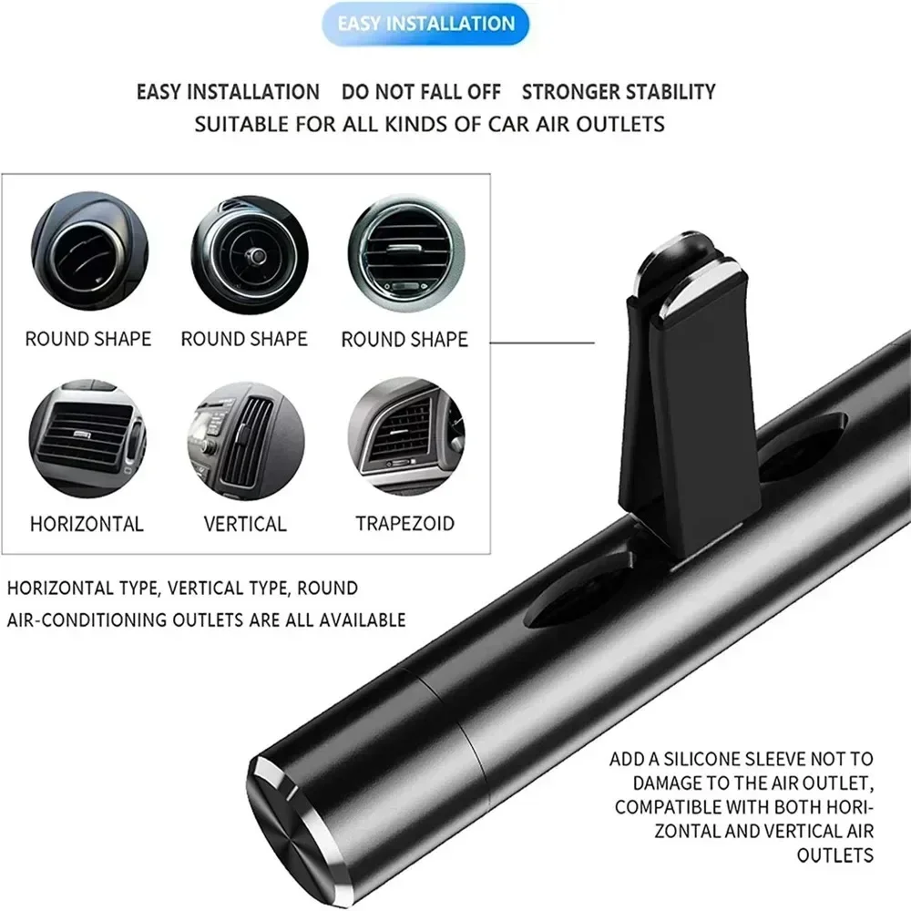 Car Outlet Air Freshener Vent Clip Air Condition Diffuser Solid Flavoring Perfume Fragrance Auto Smell Interior Accessories NEW