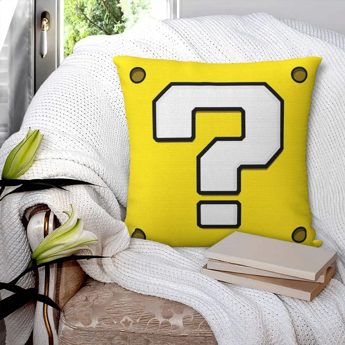 Question Block Pillowcase Polyester Pillows Cover Cushion Comfort Throw Pillow Sofa Decorative Cushions Used for Home Bedroom