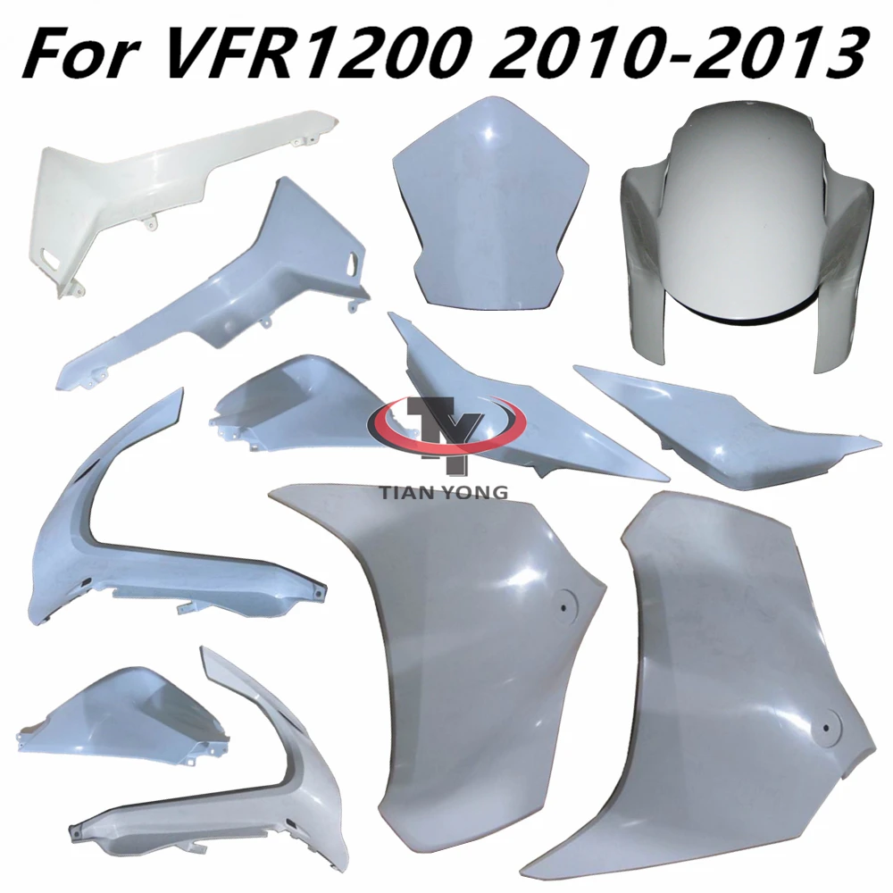 Injection Plastic parts For VFR1200 2010 2011 2012 2013 VFR 1200 Motorcycle Unpainted Bodywork Fairing Components ABS