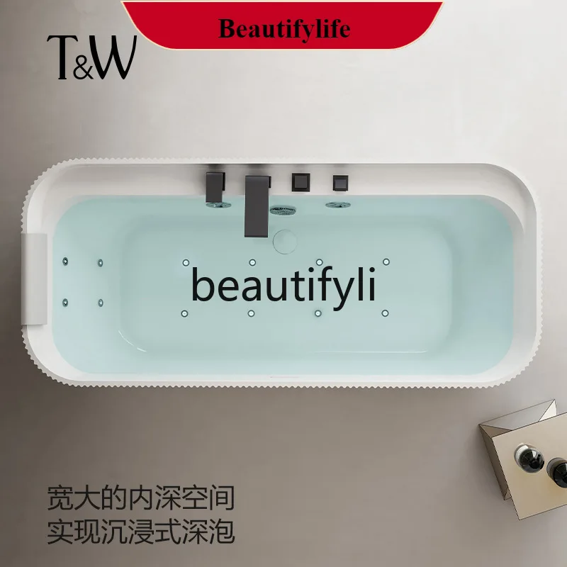 

F56 Free-standing acrylic bathtub massage home intelligent constant temperature bubble spa bath