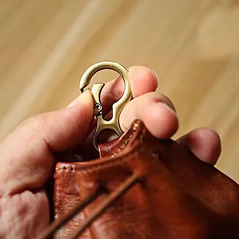 WERLLANDS PU Leather Retro Drawstring Key Case Coin Purse image 6