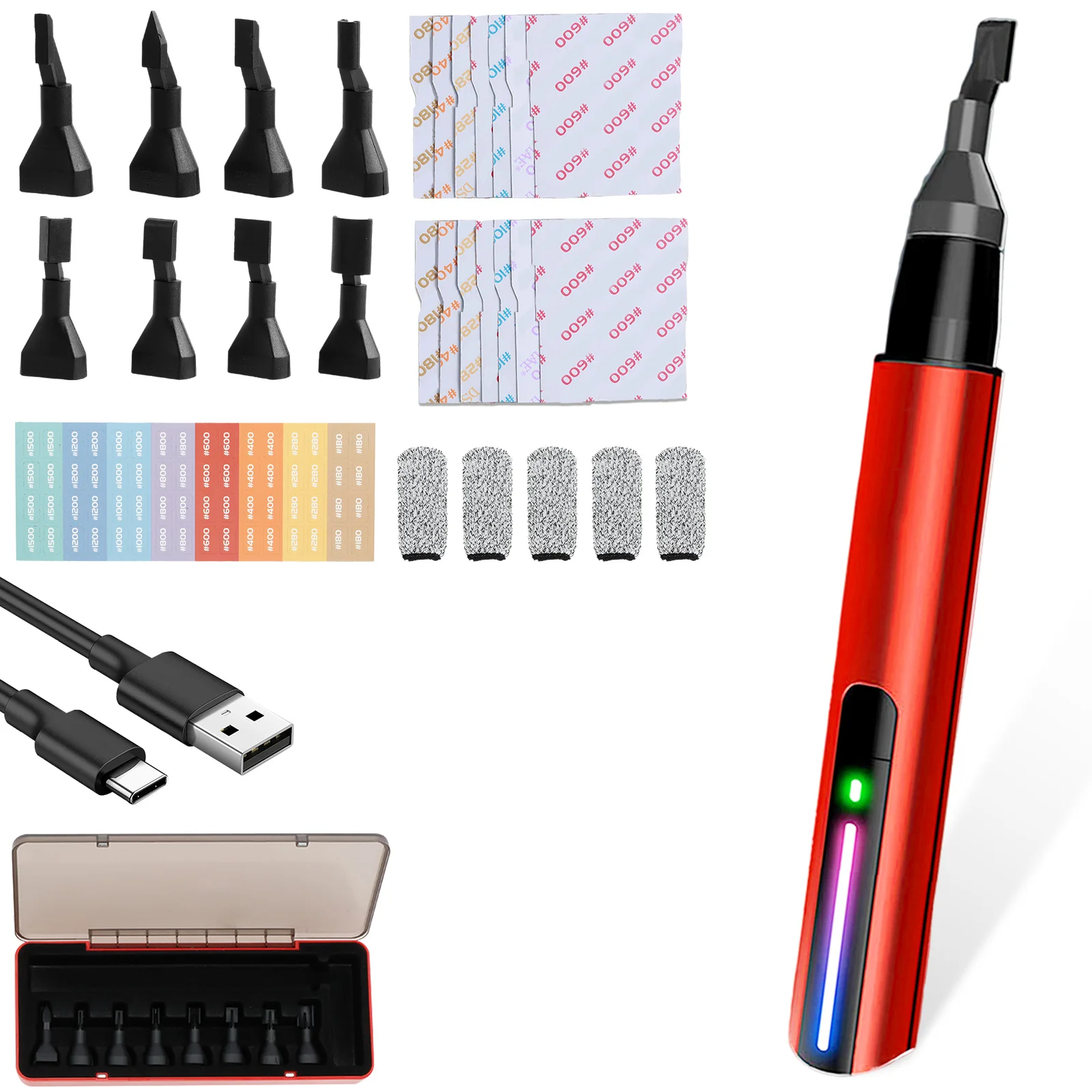 Mini DIY Reciprocating Sander Electric Grinding Pen Plastic Model Sanding Heads Sandpaper Military Craft Tools Mini Sander