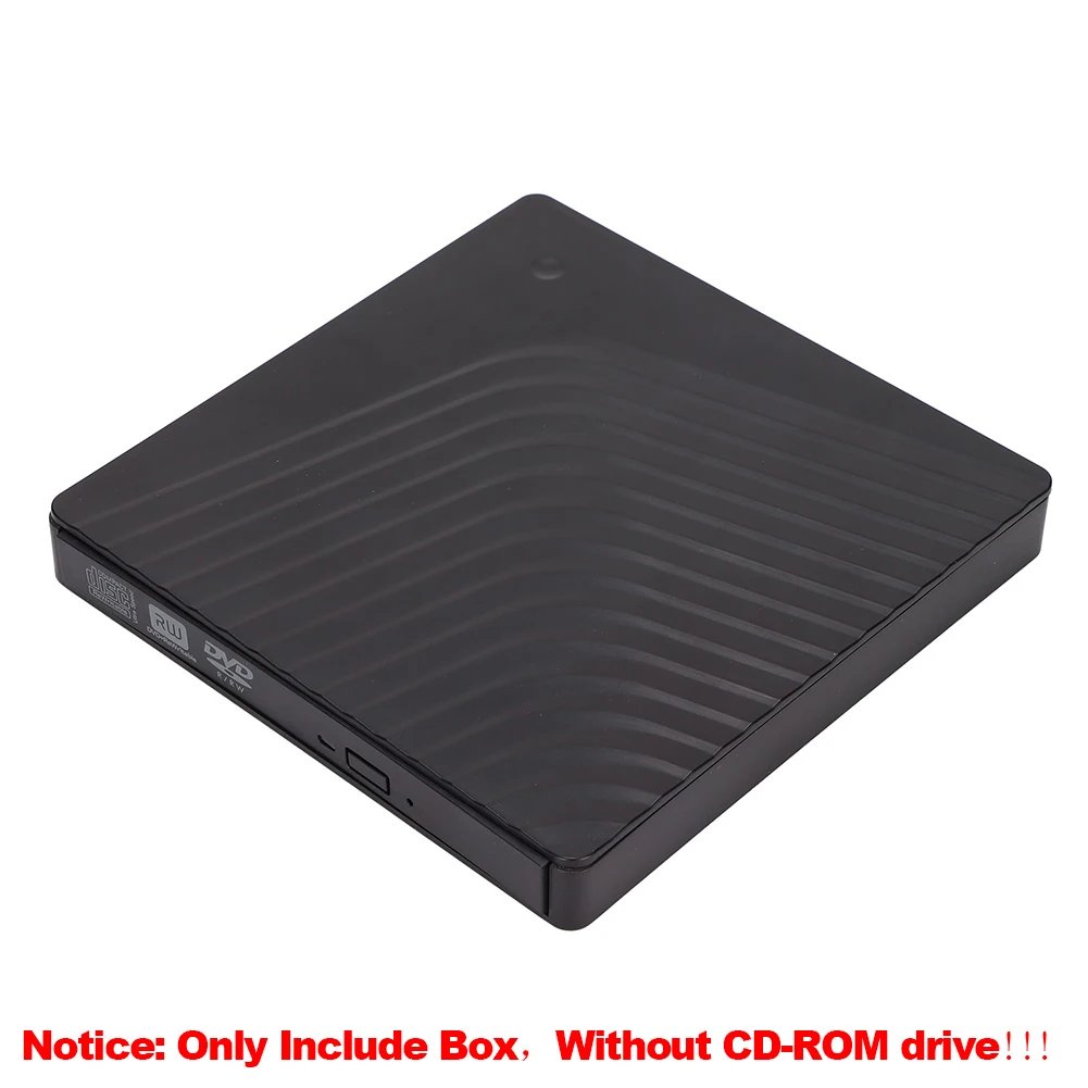 9.5/12.7 مللي متر DVD CD محرك صندوق USB3.0 نوع C محرك الأقراص الضوئية الضميمة الخارجية DVD/CD/محرك الأقراص الضوئية الضميمة لأجهزة الكمبيوتر المحمول