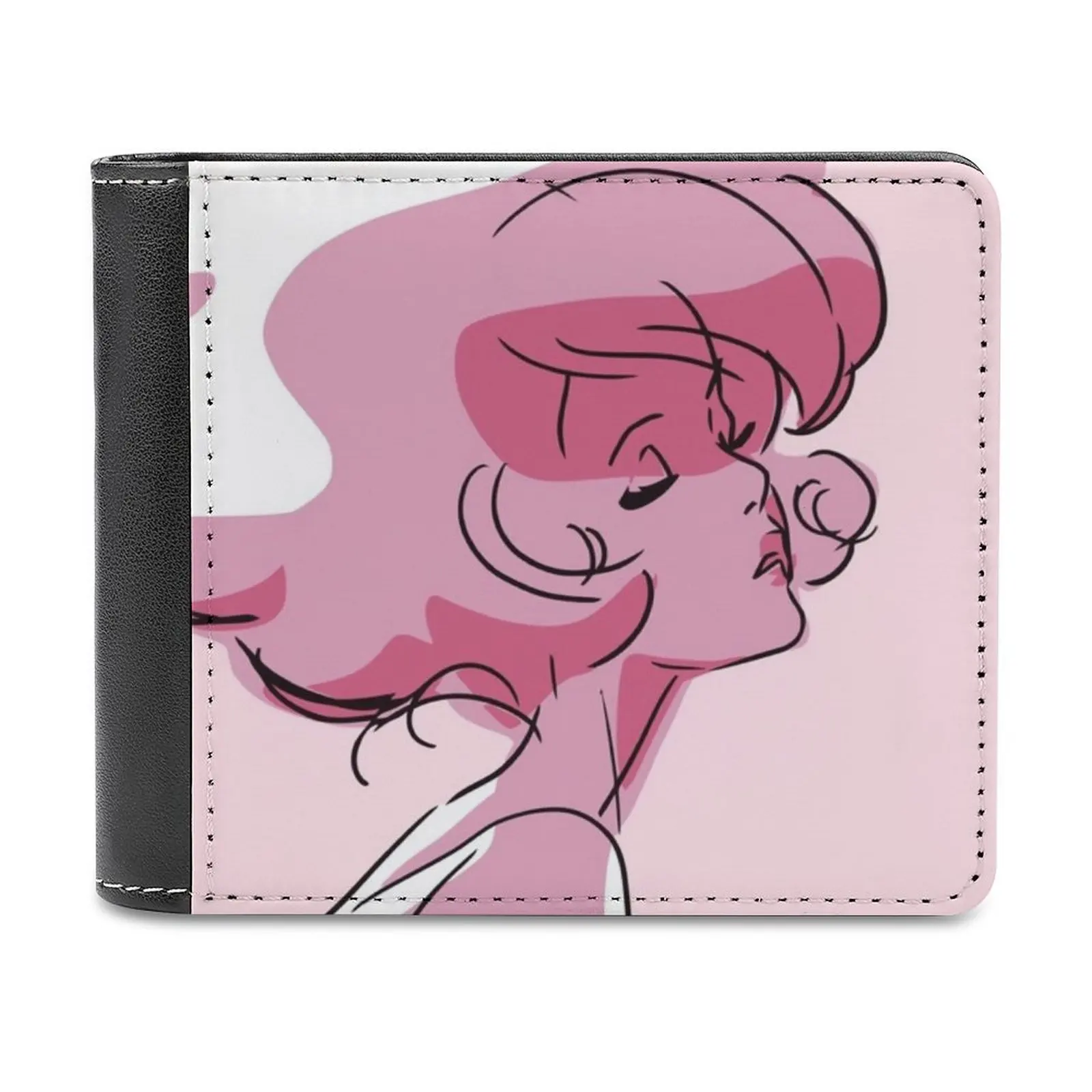 

Pink Diamond Leather Wallet Men's Wallet Purse Money Clips Crystal Gems Steven Universe Rose Quartz Amethyst Pearl Garnet