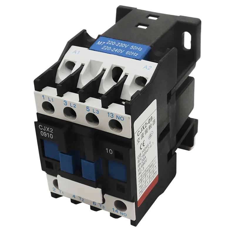 CJX2-0910 AC Contactor 9A Magnetic Contactor 220V/380V Coil Voltage 50/60HZ Contactors