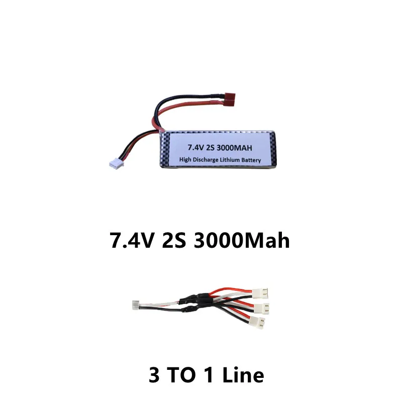 104016 104018 104019 Brushless Power 1:10 4WD 60KM/H High Speed Remote Control RC Car Spare Parts 7.4V 2000Mah&3000Mah Battery