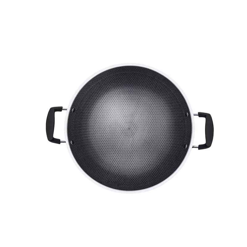 Black Stainless Wok Pan Gas Burner Cooking Cast Iron Wok Pan Large Classic Traditional Tacho De Fritura Kitchen Cookware