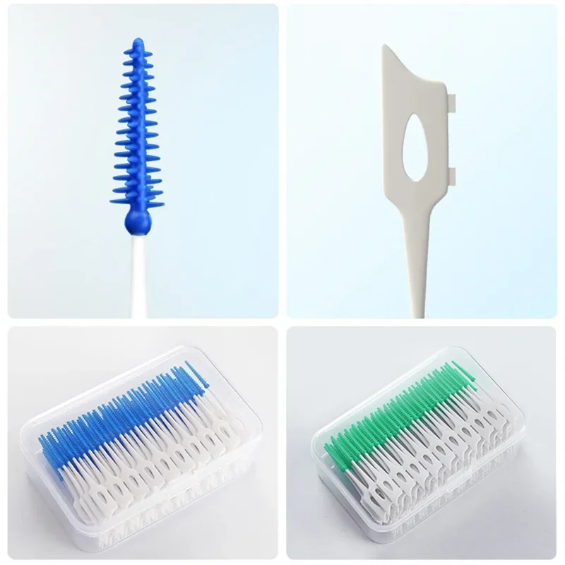 200Pcs/box Dental Floss Stick Tooth Cleaning Interdental Brush Dental Floss Pick Oral Hygiene Care Ultra-Fine Dental Floss image 4