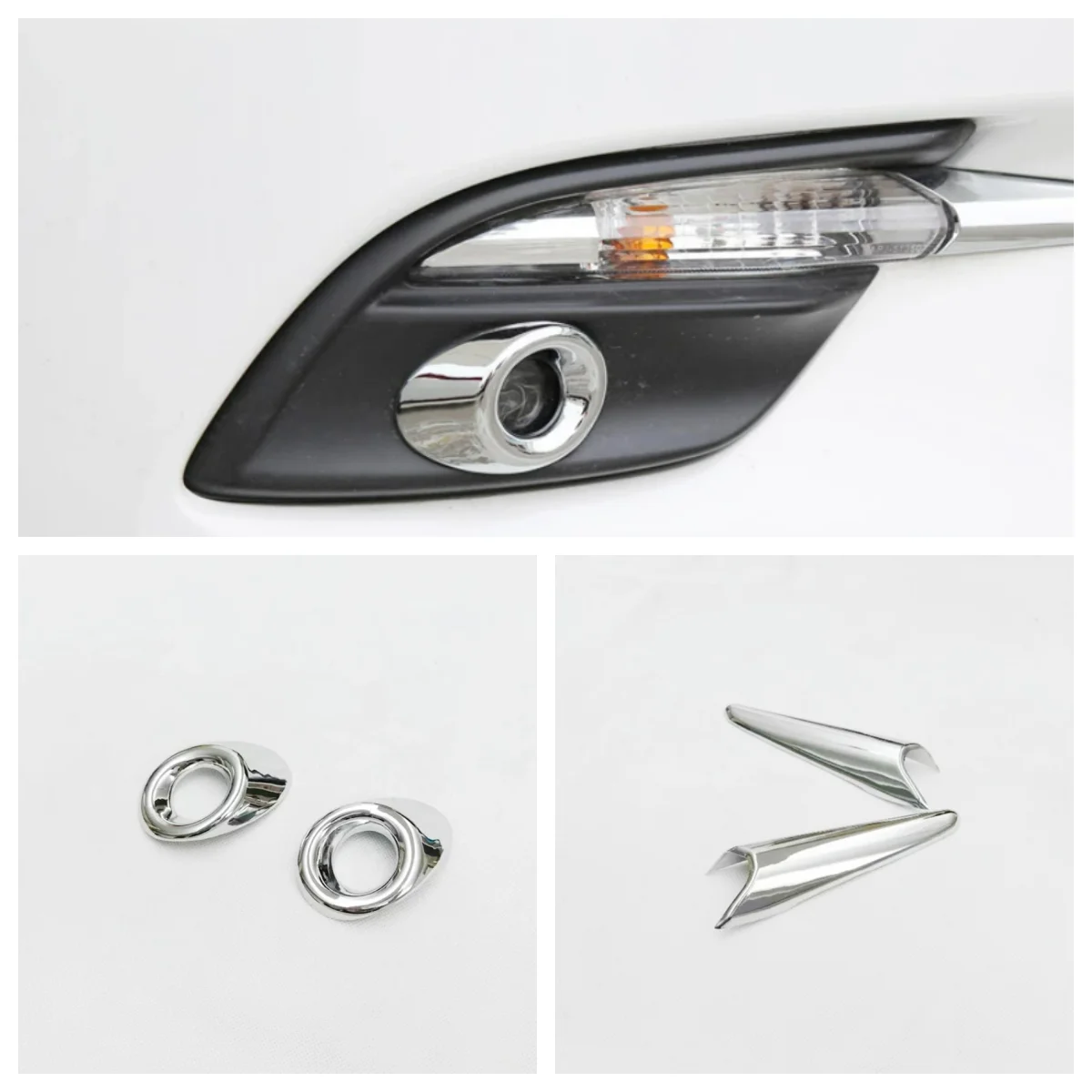 

For MAZDA 3 AXELA 2017 2018 ABS Accessories Front Fog Light Lamp Eyelid Cover Trim Head Foglight Eyebrow Strip Car Styling