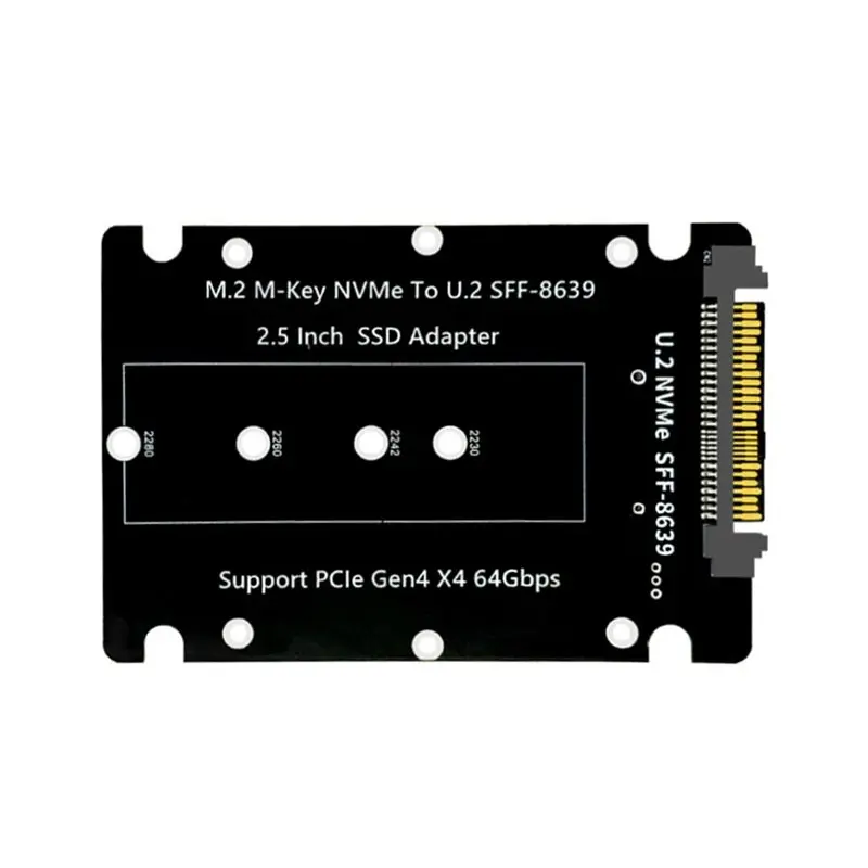 

Карта-адаптер для расширения SSD-накопителей ABFM-M Key, M.2 NVME на U.2 2-портовый конвертер PCIe 4.0 Gen4 с поддержкой размеров 2230, 2242, 2260, 2280