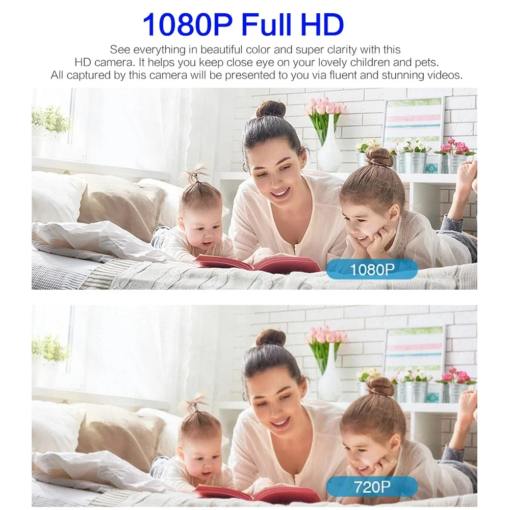 1080P Mini Camera HD WiFi Camcorder Portable Wireless Module Video Recorder Support Remote View P2P Camera Small Body Cam