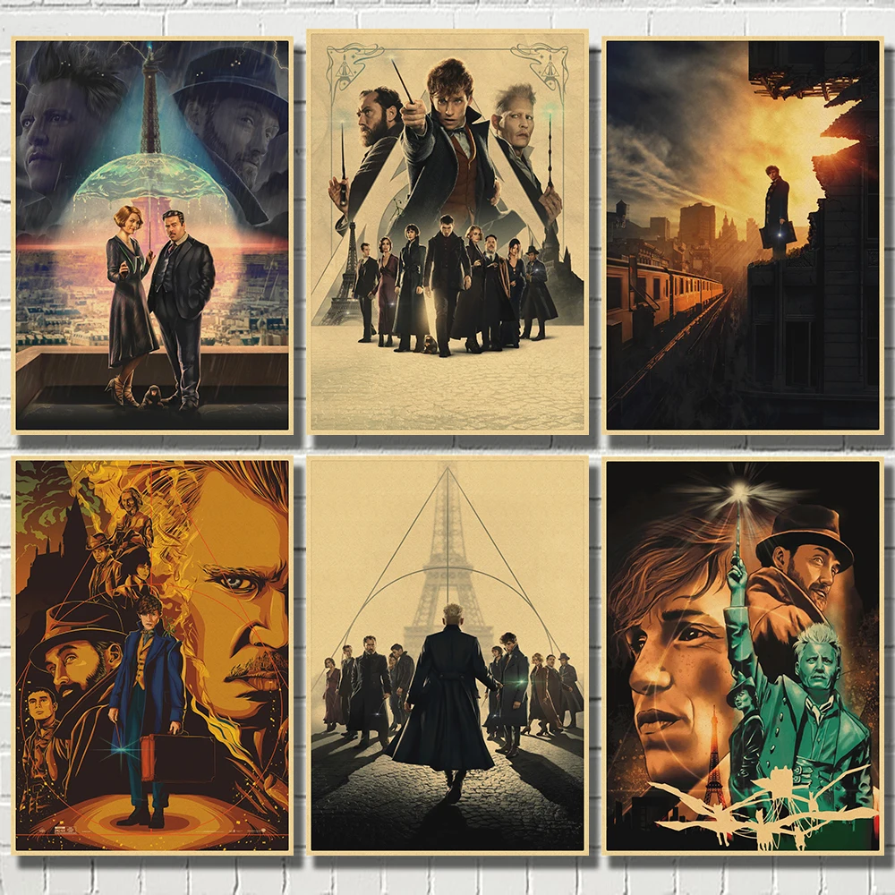 Magical Animal Posters Movie Poster Kraft Paper Posters Wall Art Canvas Painting S For Living Room Decor