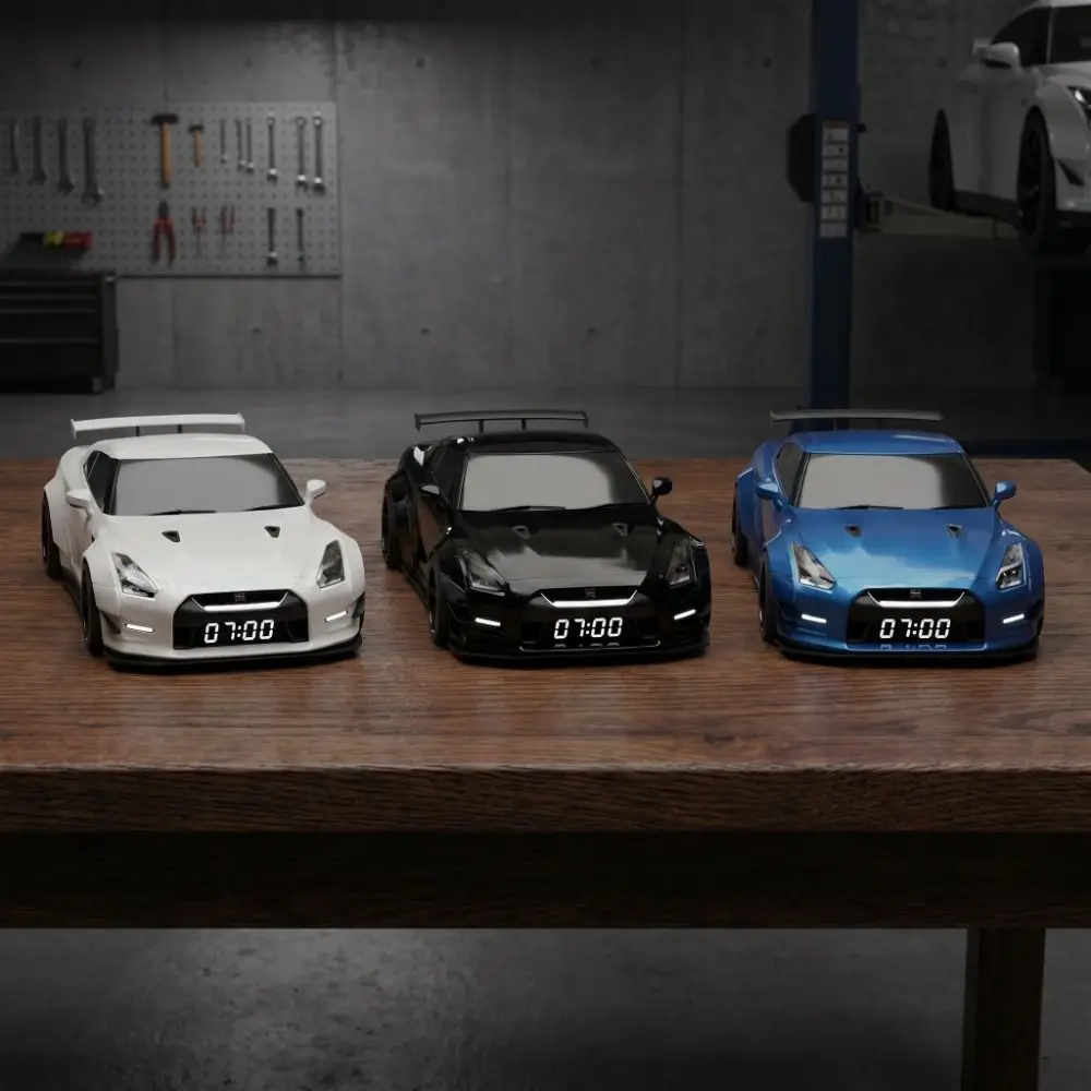Creative Design Hypercar Alarm Clock Stylish Design Only Alarm Clock Function Sports Car Clock Time Display Car Shaped