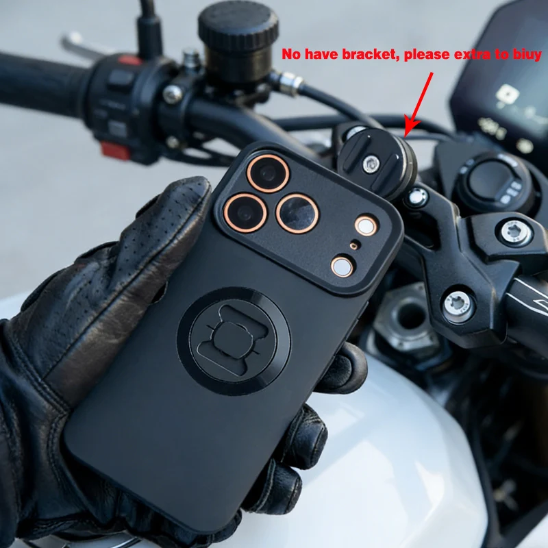 Uchwyt na telefon Etui na telefon komórkowy do iPhone 17 17Pro 17Air 17ProMax Motocyklowy/Rowerowy Uchwyt Moto Pokrowiec na telefon komórkowy Odporny na wstrząsy futerał — zdjęcie produktu 6