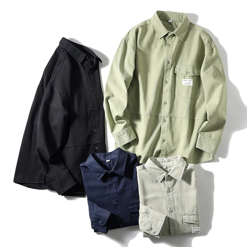 

2025-Новая мужская модная деловая свадебная рабочая джентльменская полностью хлопковая рубашка в Корейском стиле с лацканами, классическая повседневная рубашка с длинными рукавами
