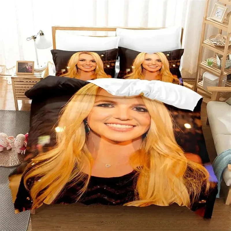 Exquisite Singer Britney Spears Bedding Set Duvet Cover Comforter