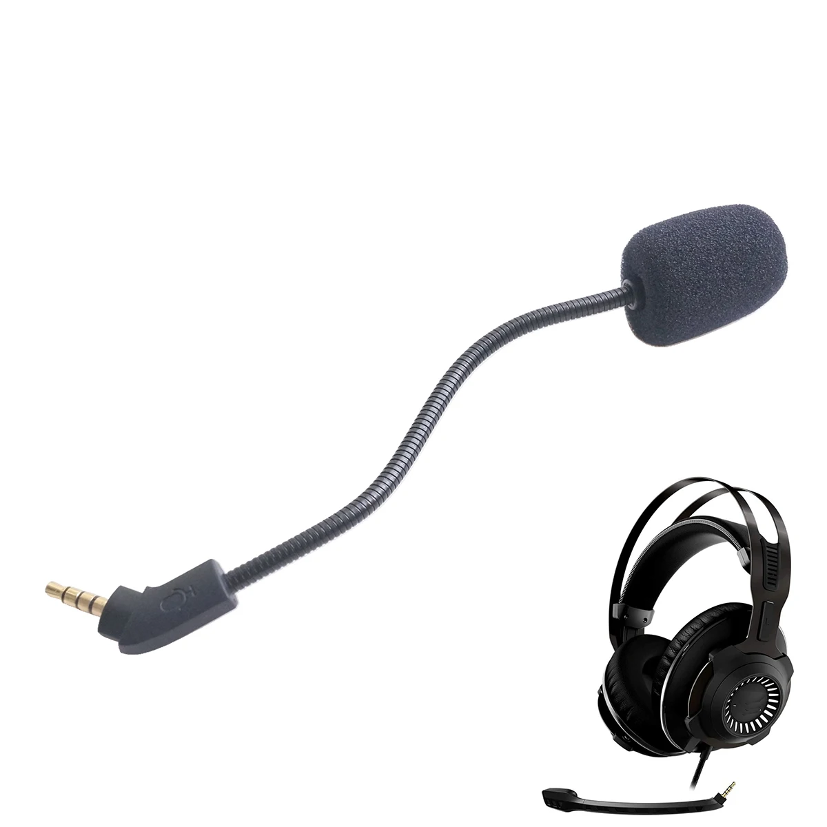 Replacement Game Mic for HyperX Cloud Revolver S Gaming Headset; PS4 Pro PS5 Xbox One X Computer PC Microphone Boom