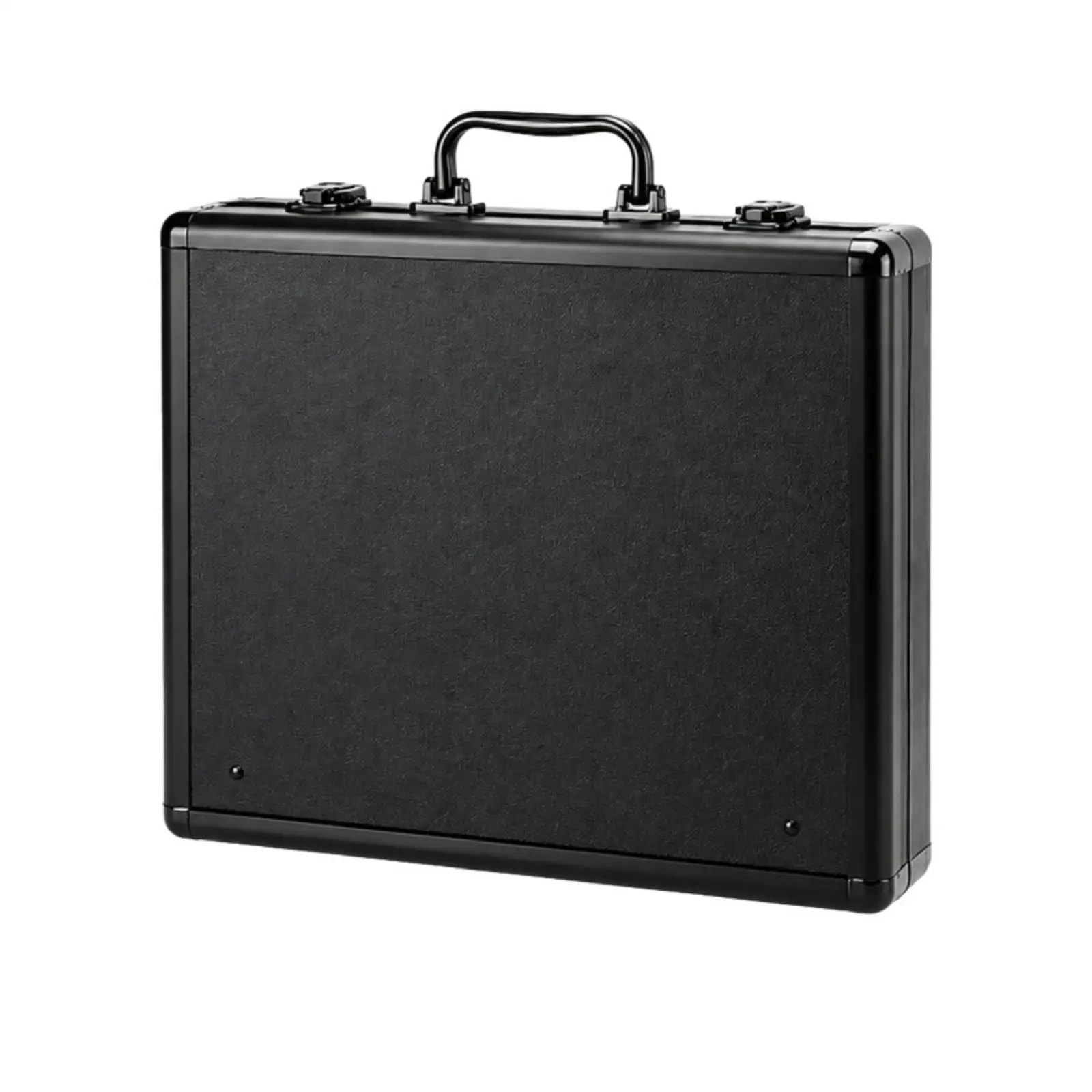 Aluminum Card Storage Case Guarding Card Case with Transparent Sleeves Portable Secure Closure for Collectors, Travel, Home