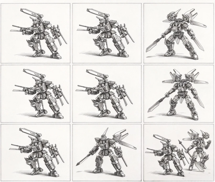 2026 Latest Movie Character Duel Mech Toy Model, Suitable for Home Decoration and Collecting Holiday Gifts