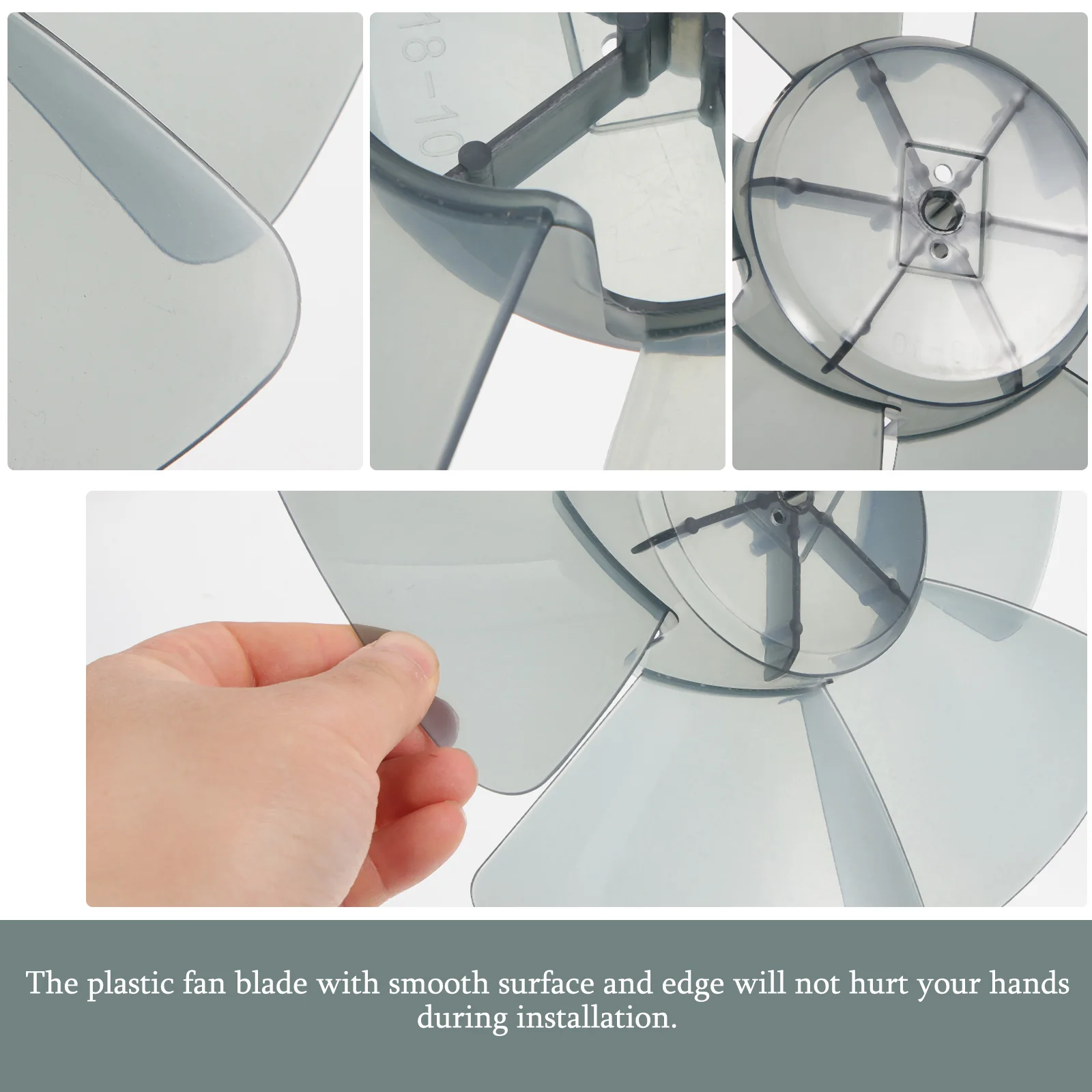 

6-Pcs Plastic Blades For Table Standing Pedestal Fan Household Replacement Durable Universal Floor Fan Accessories Repair Parts