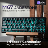 XVX M67 JadeStone Russian Layout Wireless Mechanical Keyboard With IMD-Tech Keycaps rgb Gaming Hot Swapple Keyboard
